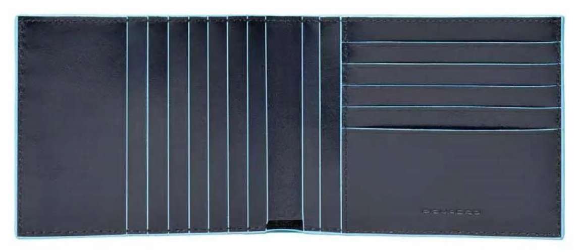 Кошелек мужской Piquadro Blue Square, кожа натуральная, синий  [pu1241b2r/blu2]
